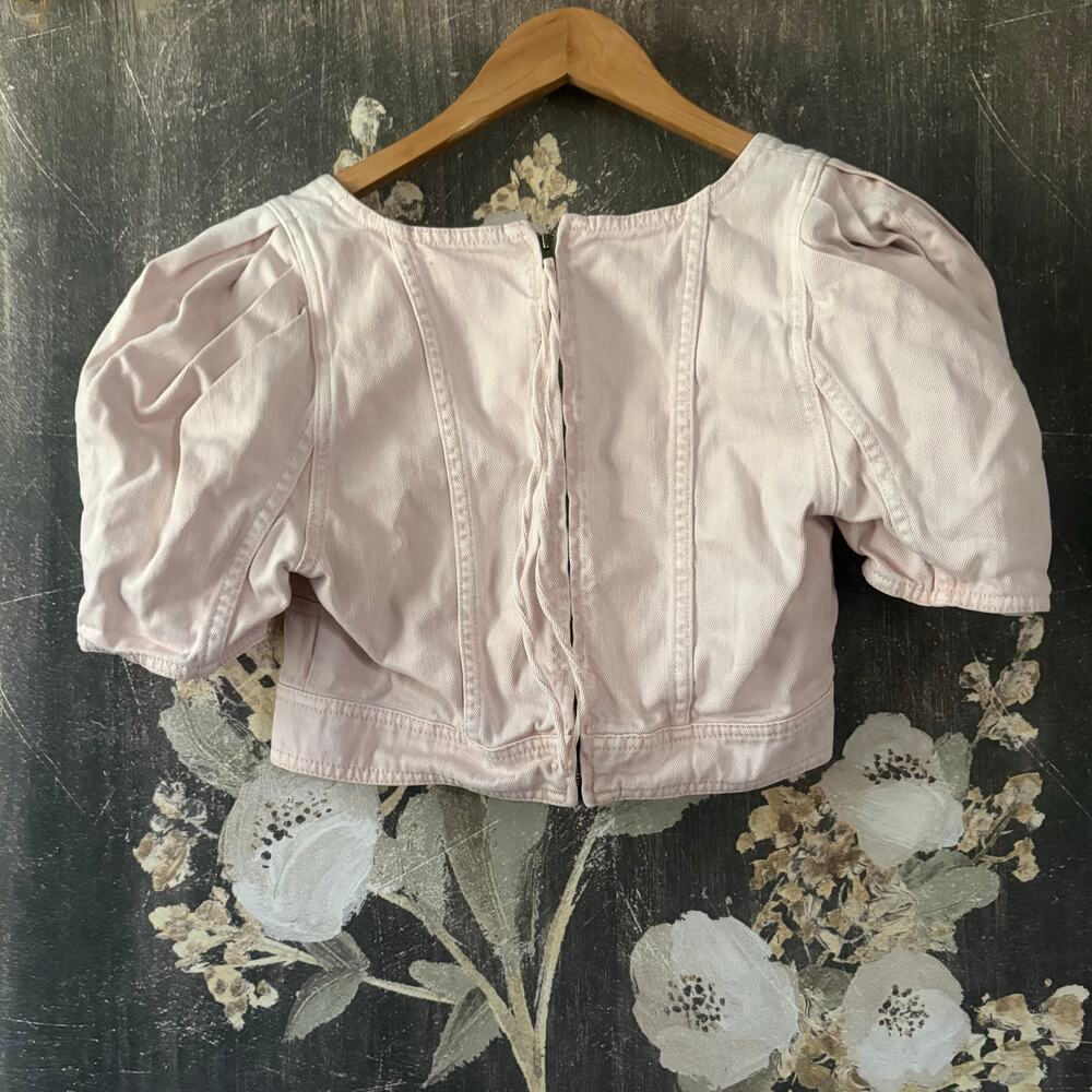 Ulla Johnson Renee Denim Corset Top Sweetbriar Size‎ 4 - Picture 12 of 13